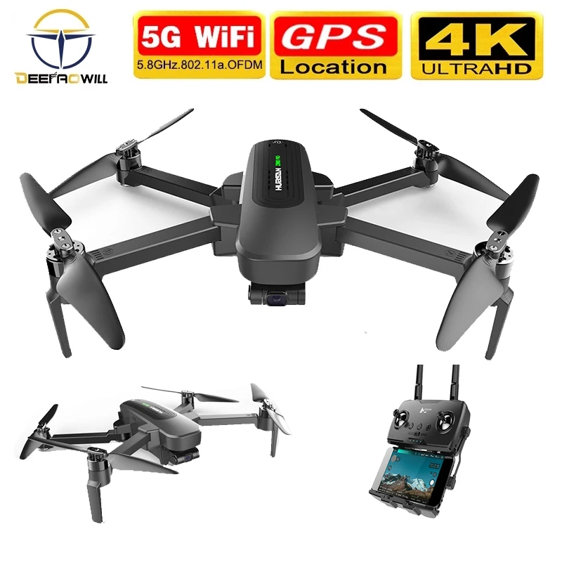 Квадрокоптер Hubsan ZINO 3-осевой с шарнирным замком GPS Wi-Fi FPV 4K UHD | Игрушки и хобби