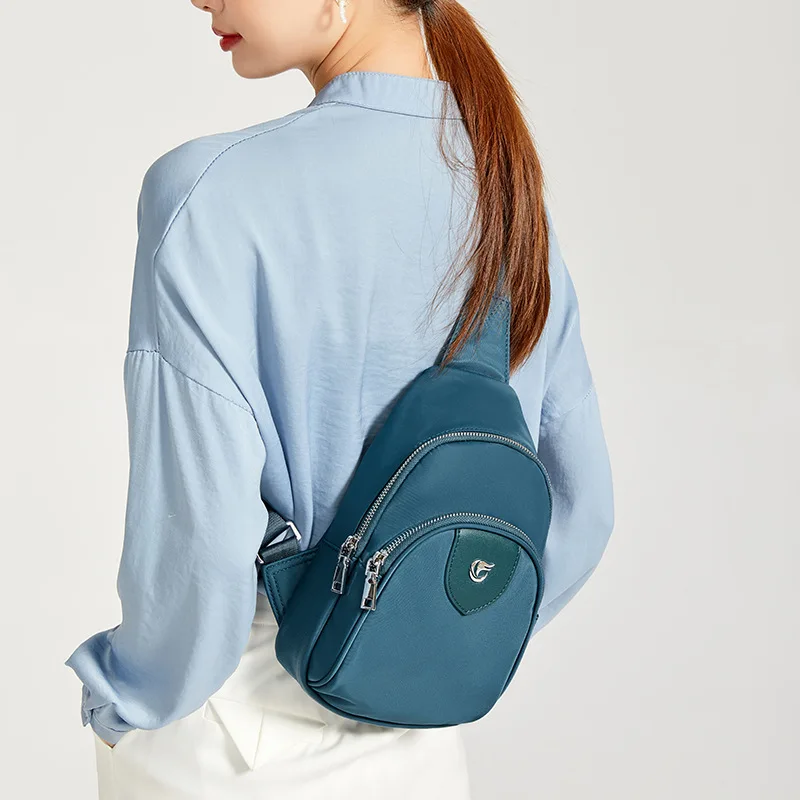 

Famous Designer Women New Fashion Bags 2021 Simple Chest Bag Ladies Oxford Cloth Casual Shoulder Bag Purses and Handbags Luxury