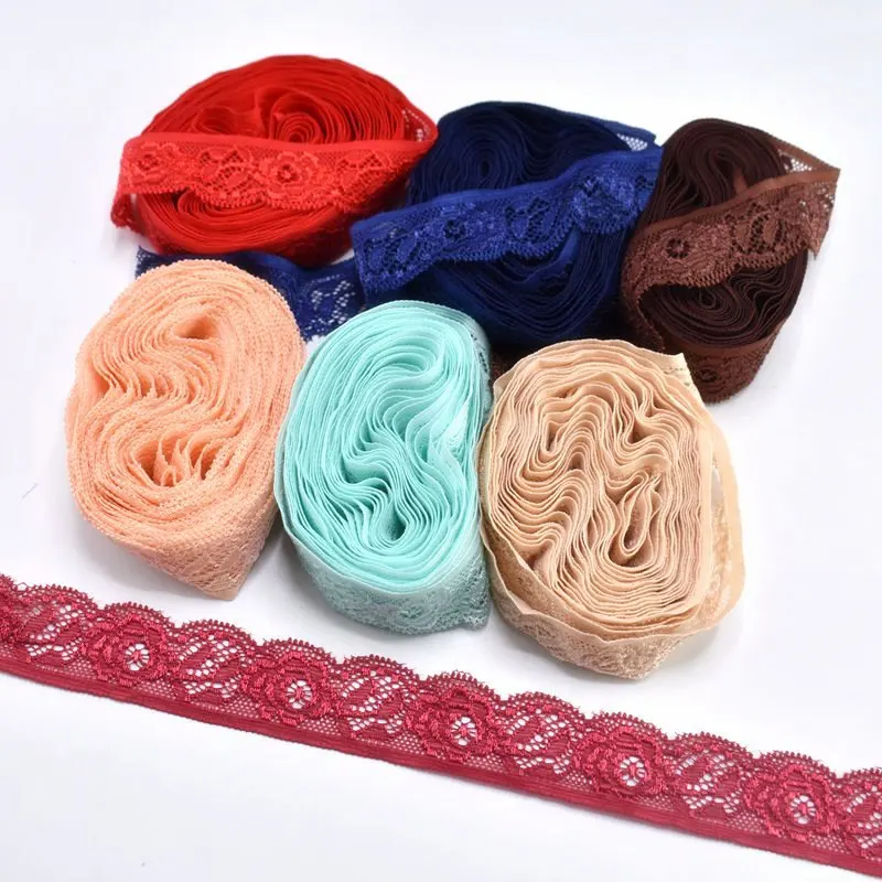 10 ярдов кружево стрейч лентой шириной 24 мм кружевная лента белая хлопок