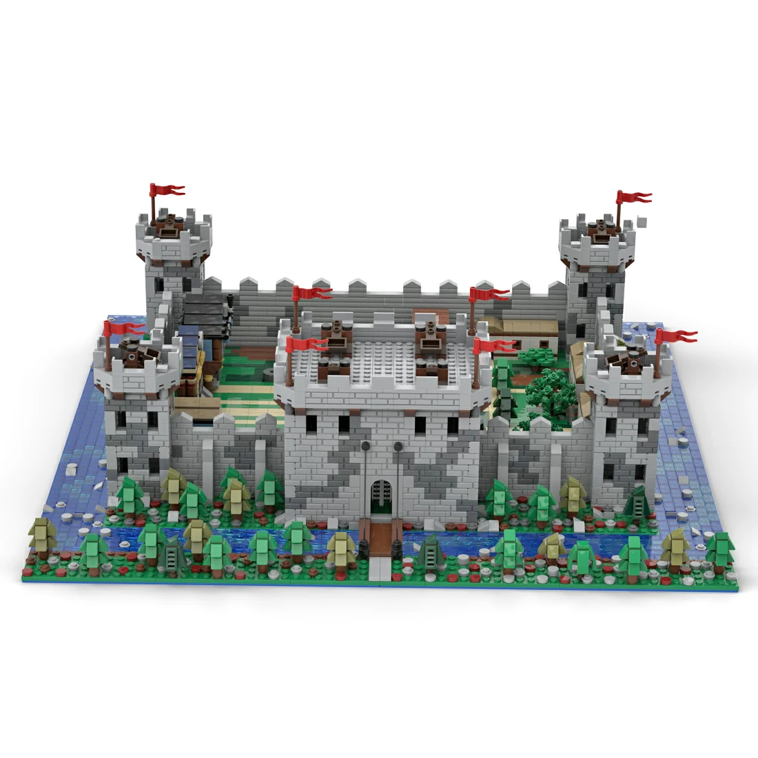 MOC Medieval Castle DIY Assembling Building Block Model Kit (Licensed and Designed by Mini Custom Set) | Игрушки и хобби