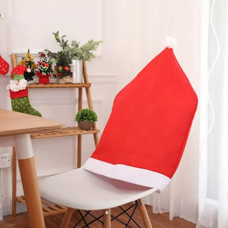 

Christmas Chair Back Cover Xmas Party Home Table Chair Decor 2021 the new