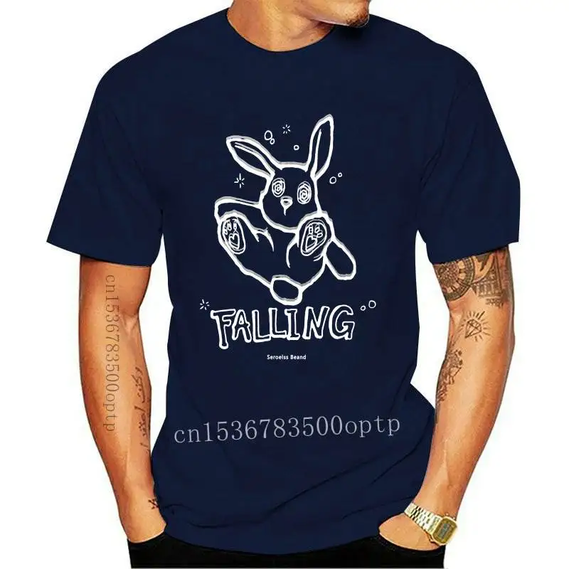 

New 2021 Men Hip Hop Streetwear T-Shirt Funny Rabbit Print T Shirt Harajuku Cotton Loose Short Sleeve Tops Tees Summer Tshirt Bl