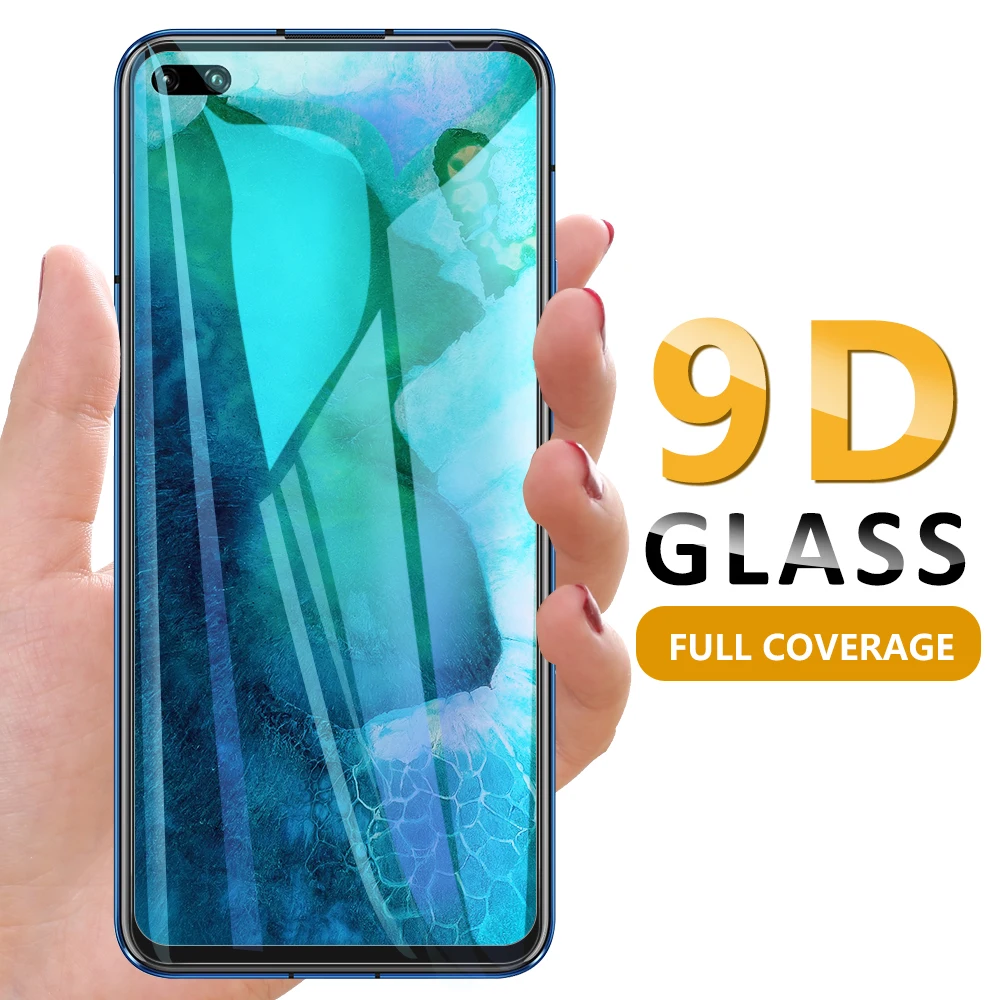 Защита экрана для Huawei P40 Lite E 9D защитное стекло с закругленными краями Honor V30 V30Pro 9H