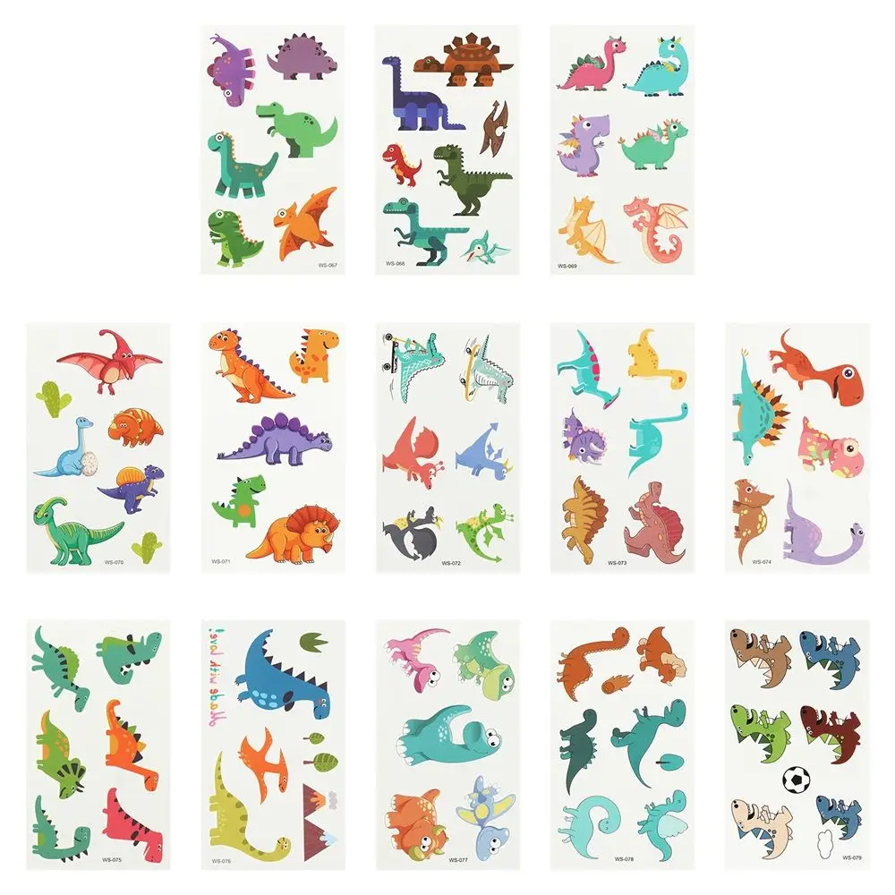 Новые Временные татуировки динозавров водонепроницаемые наклейки для тела