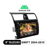 car radio stereo system central multimedia android 10 steering%c2%a0wheel%c2%a0control for 2004 2010 suzuki swift with 9 inch ips screen