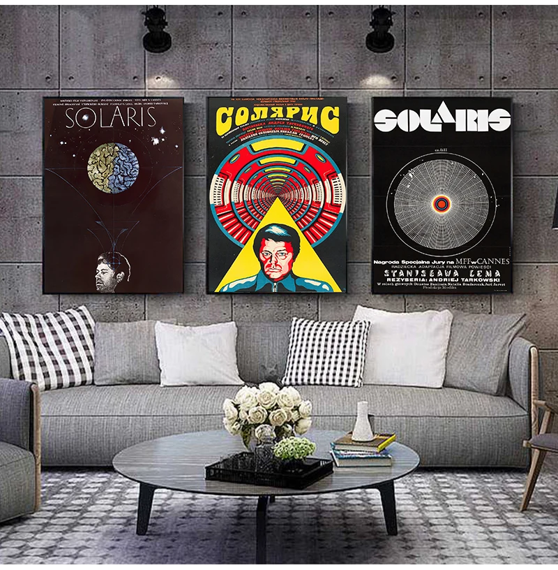 

Solaris Poster Andrei Tarkovsky Movie Vintage Prints Media Wall Decor ,Retro Posters Movie Art Solaris Wall Art Canvas Painting