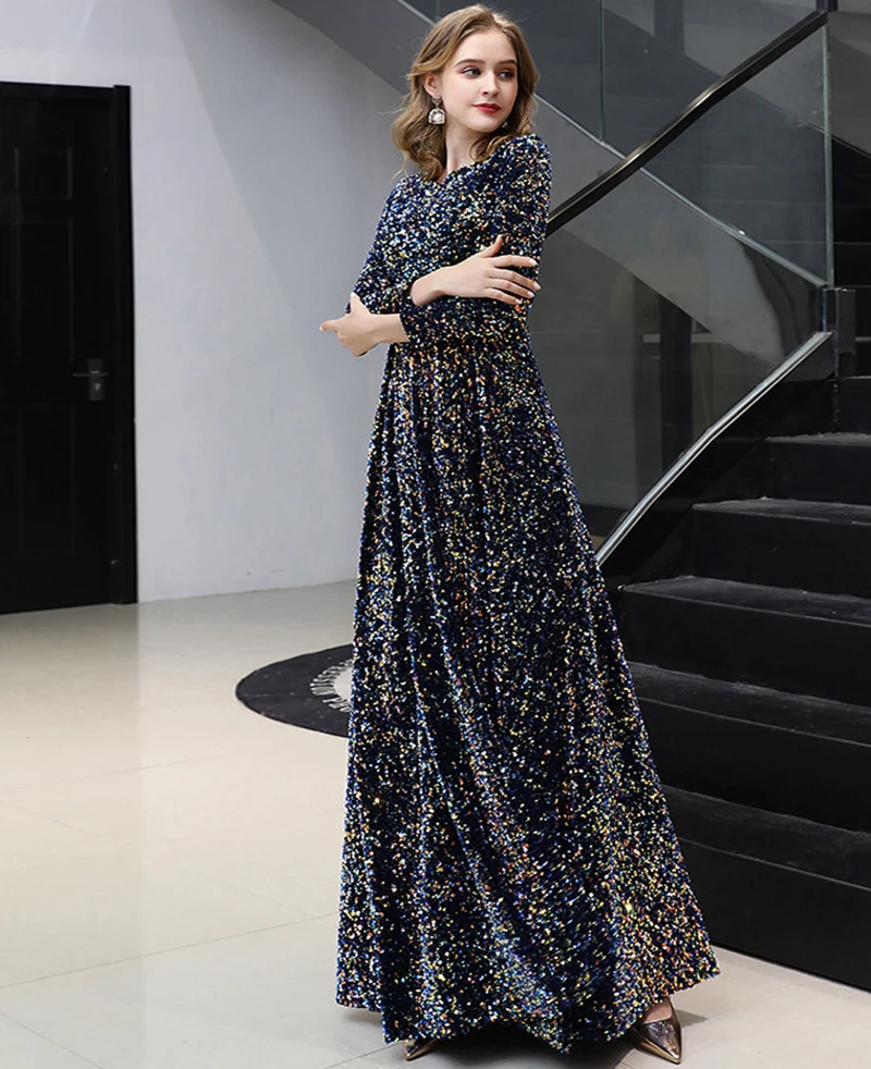 

New Elegant Summer New Evening Dress Bride Gown Sequins Robe De Soir Suitable for Parties Customer Plus Sizes Woman dresses