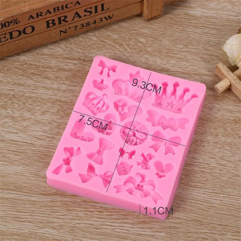 Мультяшный галстук-бабочка форма короны силиконовая инструменты для украшения