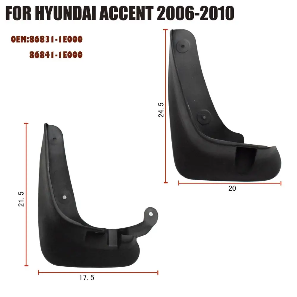 Автомобильный брызговик для Hyundai Accent 2006 ~ 2010 Брызговики 2007 2008 2009 YC101034 | Автомобили