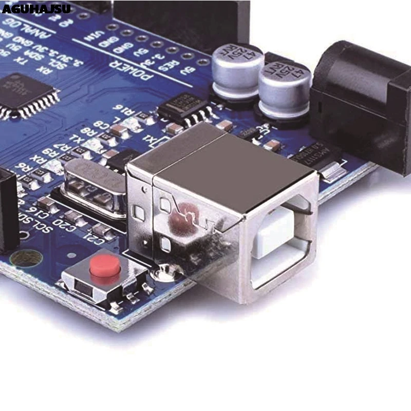 Фото Макетная плата UNO R3 ATmega328P CH340 CH340G для Arduino UNO R3 с прямым контактным разъемом №5