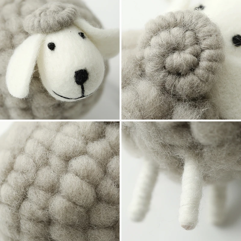 

Ins Nordic Home Decor Sheep Model Living Room Porch Creative Desktop Small Ornaments Holiday Party Decoration Accessories