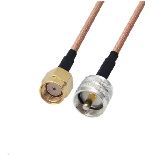 

RP-SMA Male to UHF PL259 Male Connector Pigtail Jumper RG316 Cable 50 ohm