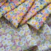145x50cm 60s poplin small flower pastoral floral handmade sewing fabric making clothing childrens dress blouse cloth