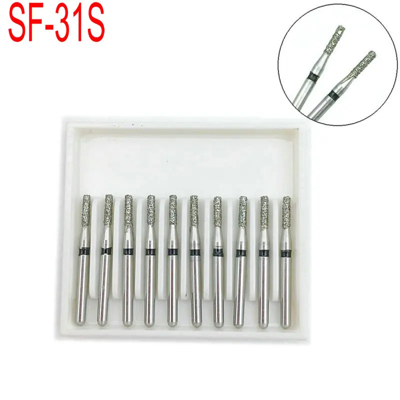 10 шт./кор. стоматологических алмазных боров (сверла стоматологические боры Dia для