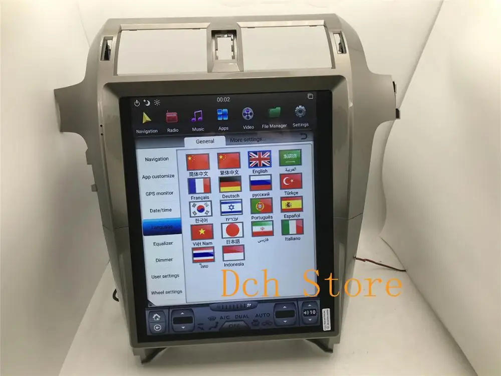 15 дюймов tesla стиль Android 8,1 PX6 автомобильный DVD gps навигация для lexus GX GX400 GX460 радио Поддержка 360