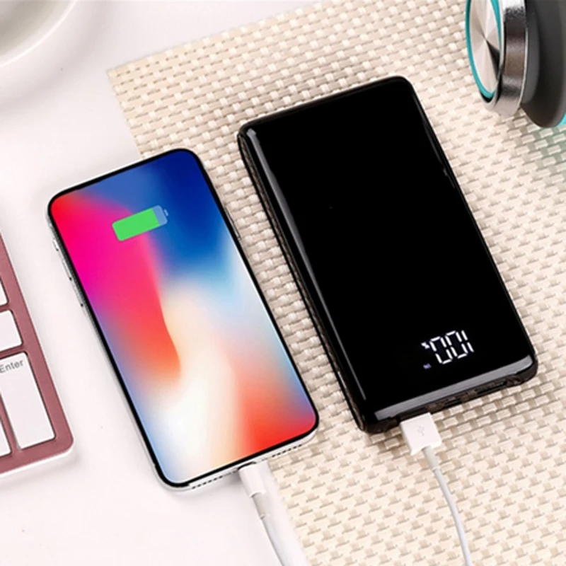 Блок питания без аккумулятора 5 В двойной USB 6*18650 Внешний аккумулятор мобильный