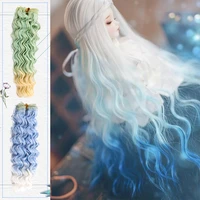 bjdsd doll wig hair for doll high temperature fiber gradient color long curly hair doll accessories for 13 bjd doll