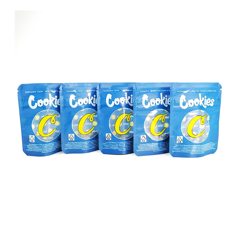 

3.5g 50pcs Plastic Opp Bag Mylar Bags Tobacco Flower Storage Child Proof Zipper Pouches with Clear Window Baggies Customize