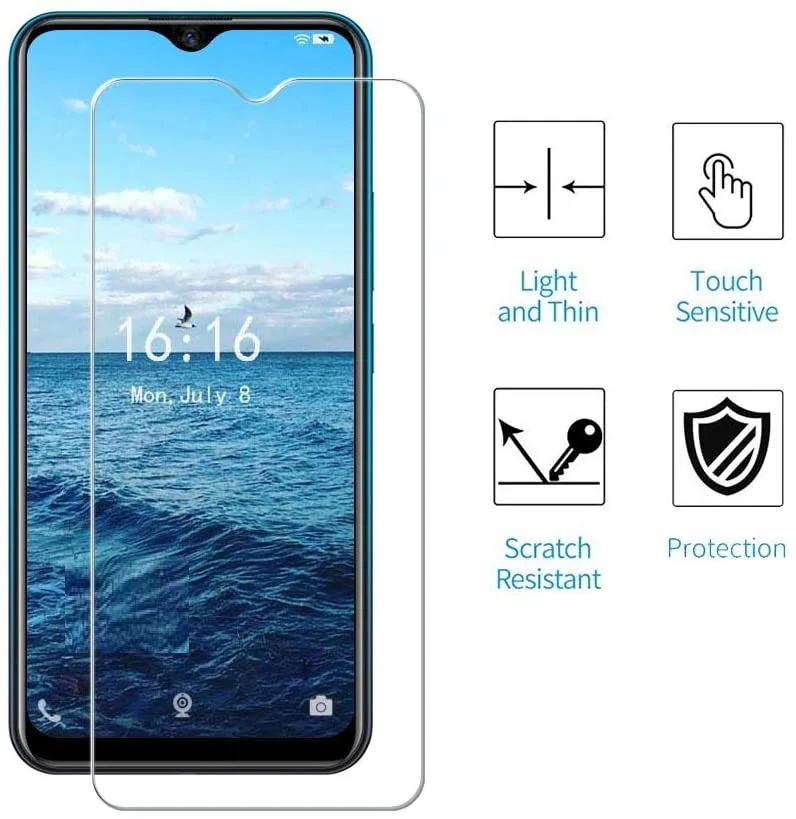 

Закаленное стекло для Vivo Y12i, U3x, U10, Y15, Y17, Y5s, Y11, Y12, Y3, стандартная защитная пленка 6,35 дюйма, Защитная пленка для экрана, чехол для телефона