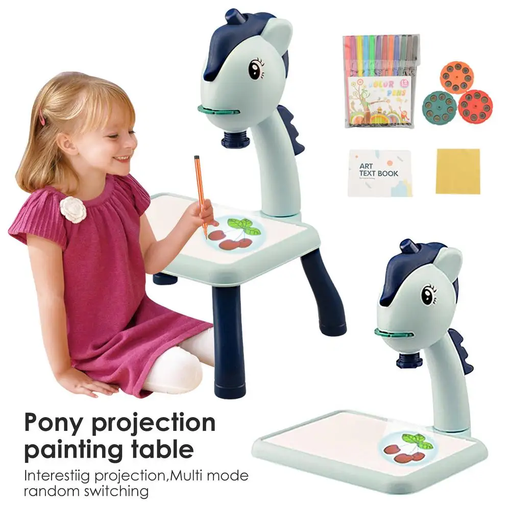 

Childrens Toy Led Projector Art Drawing Table Kid Painting Board Arts And Crafts Projection Educational Learning Toy Paint Tool