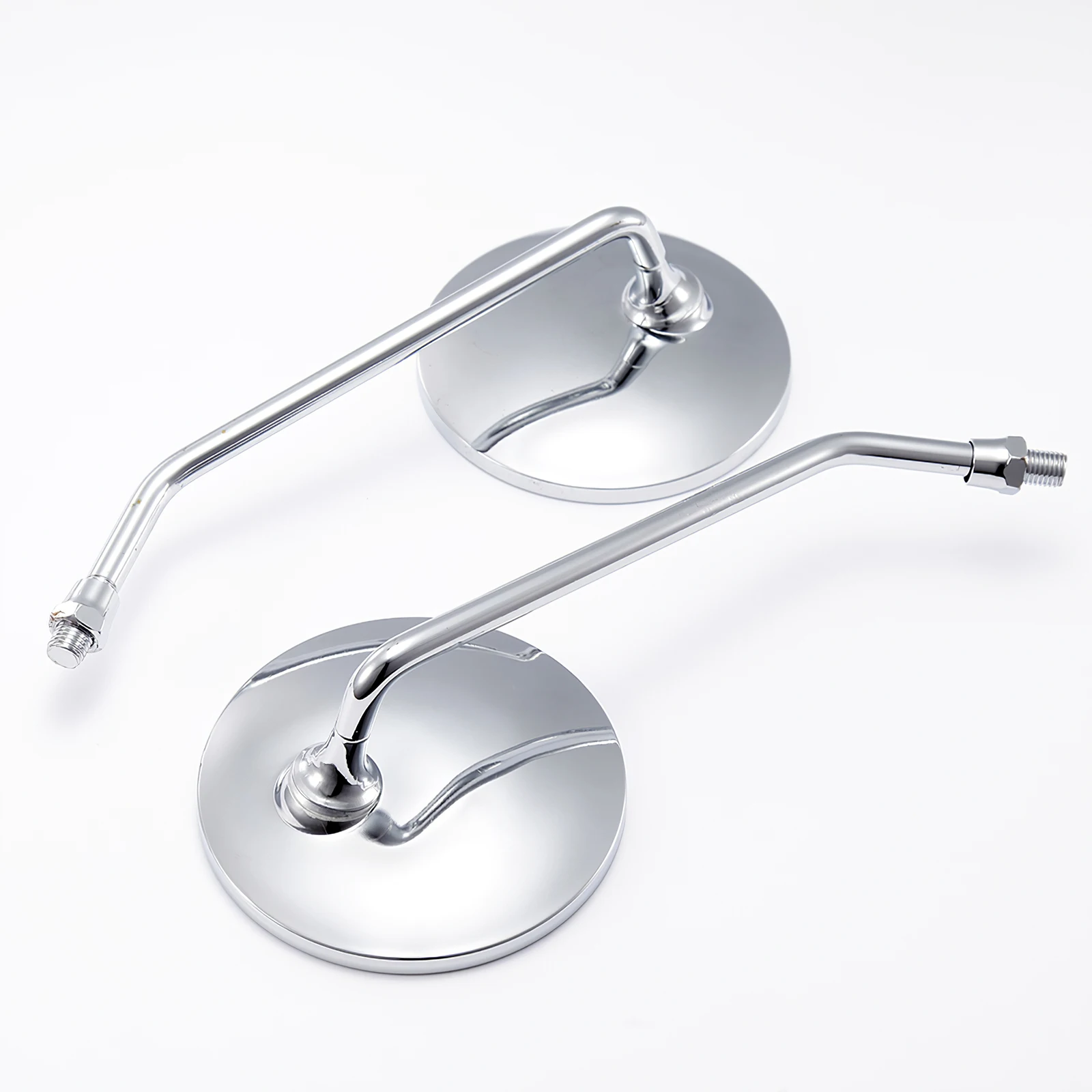 

2pcs For Motorcycles Of 10mm Thread Mirrors Moto Motorcycle Motorbike Scooters Rearview Mirror Side View Mirrors High Visibility