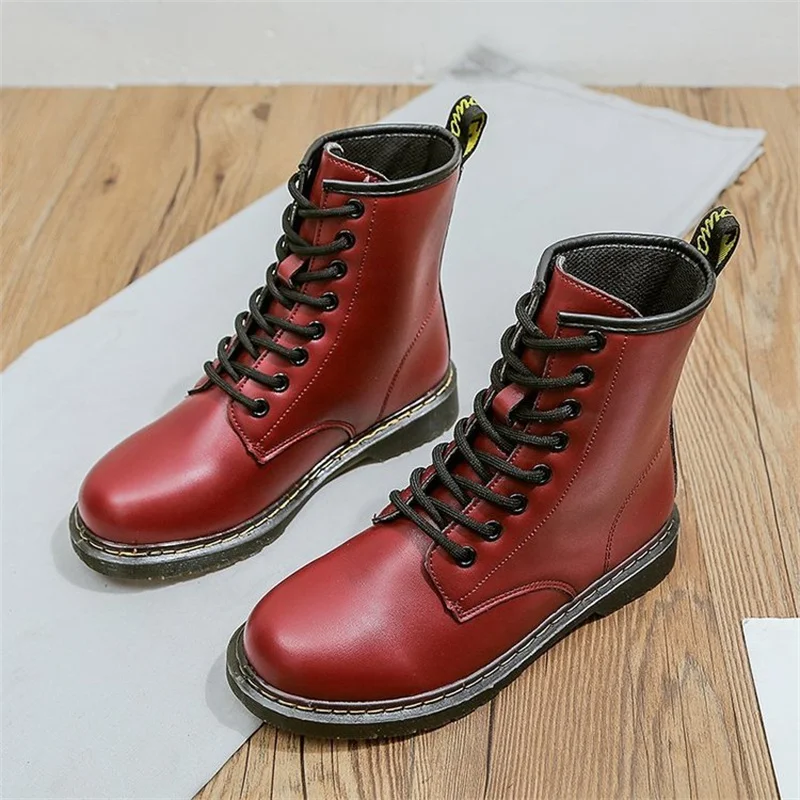 Ботинки-мартинсы для мужчин и женщин тонкие дышащие ботинки большие размеры