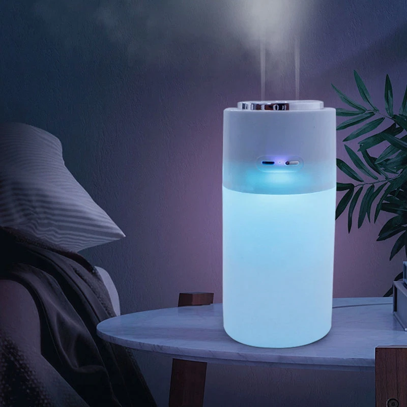 

Hot TOD-400Ml Double Spray Humidifier Mute Humidifier with Night Light Portable Air Humidifier,for Bedroom Room Humidifier