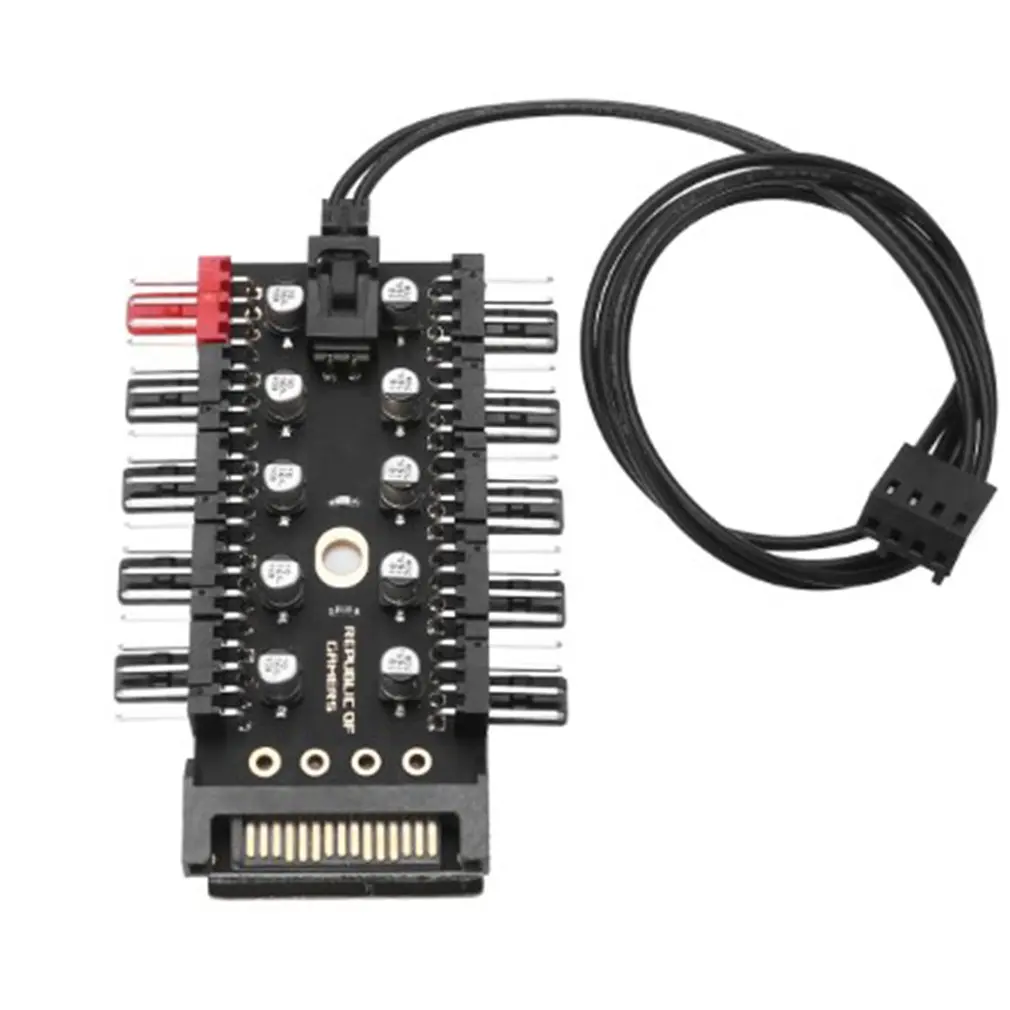 ПК 1 до 10 4Pin вентиляторы охлаждения концентратор сплиттер кабель 12V ШИМ
