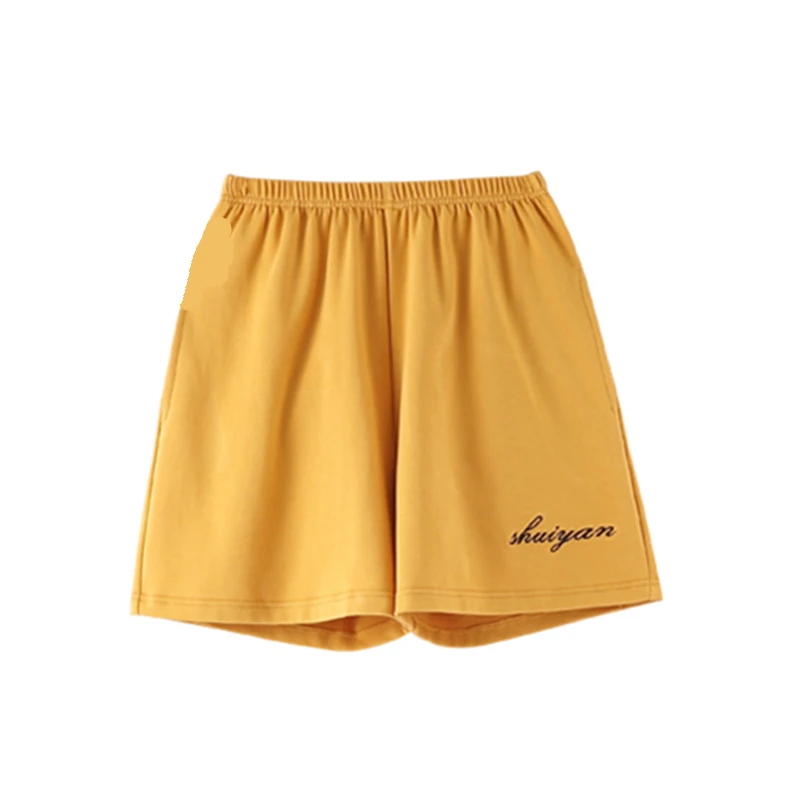 Новые женские Вьетнамки стильная пижамы комплект 2020 летняя хлопковая Футболка