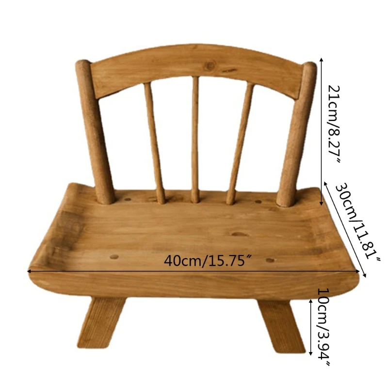 

Newborn Photography Props Wooden Chair Multifunctional Furniture for Infant Photo Shooting Fotografia Posing Accessories