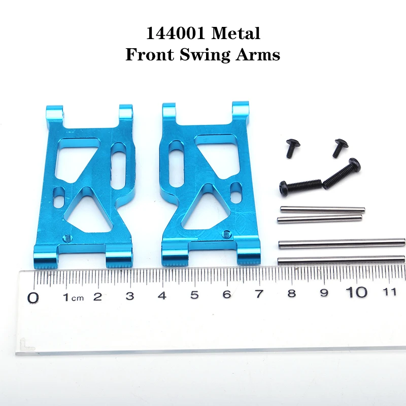 

WLtoys 144001 RC автомобиль запасные части 4WD обновленный синий металлический рычаг аксессуары 144001-1250 металлический передний поворотный рычаг 1:14