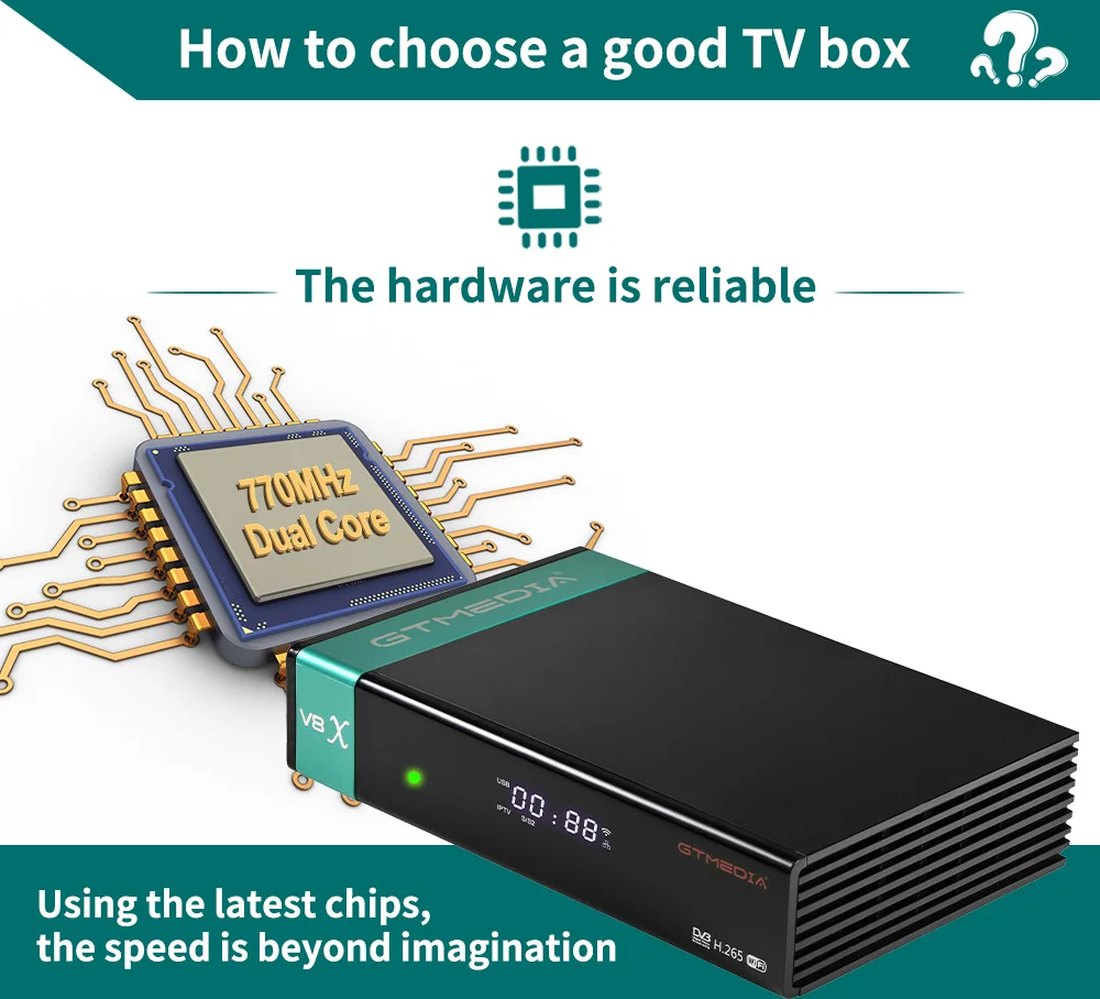GTmedia V8X двойной Core1080P DVB S2/S2X цифра спутниковый телевизионный ресивер обновления