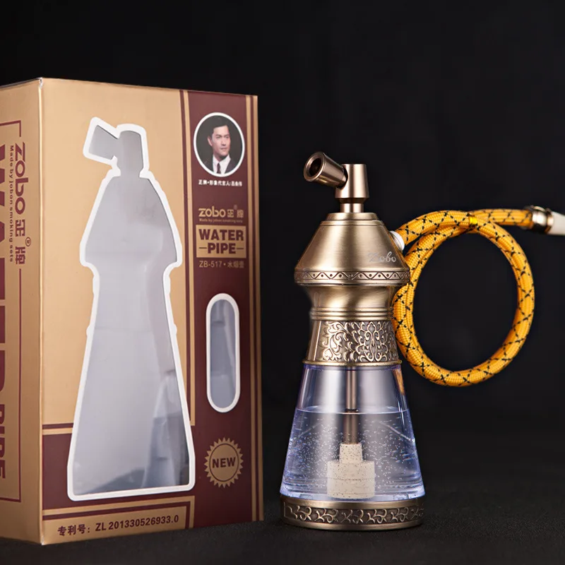 

Zobo fashion Hookah Personalized Water Pipe Creative Water Pipe Smoking Filter Smoking Pipe Best gift