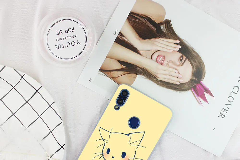 Phone Case Cover for Huawei Honor 20 9a pro 10 9 lite 8a 8X x10 7A Pro 30 30s Cute GINGER PIZZA bowknot cat | Мобильные телефоны и