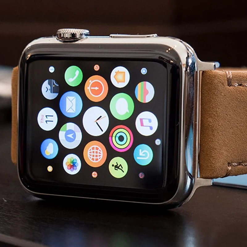 

Watch Band Adapters for Smart Watch Models-Large Case Size (42mm or 44mm)Fits 22mm Watch Straps-Polished Stainless Steel