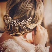 fashion silver color tiaras hair combs for wedding hair accessories pearls crystal hair jewelry elegant bride headpiece