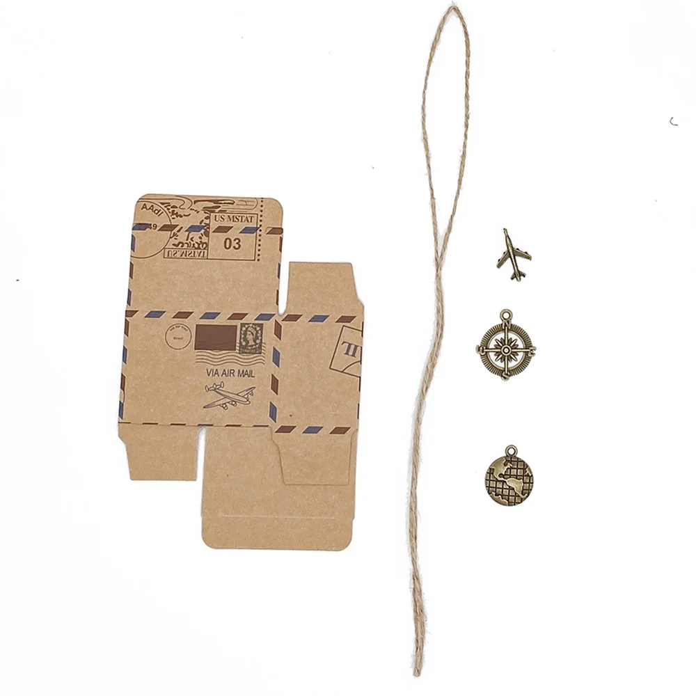 50 шт. Свадебные Винтаж Подарочная коробка штамп дизайн упаковки шоколада для