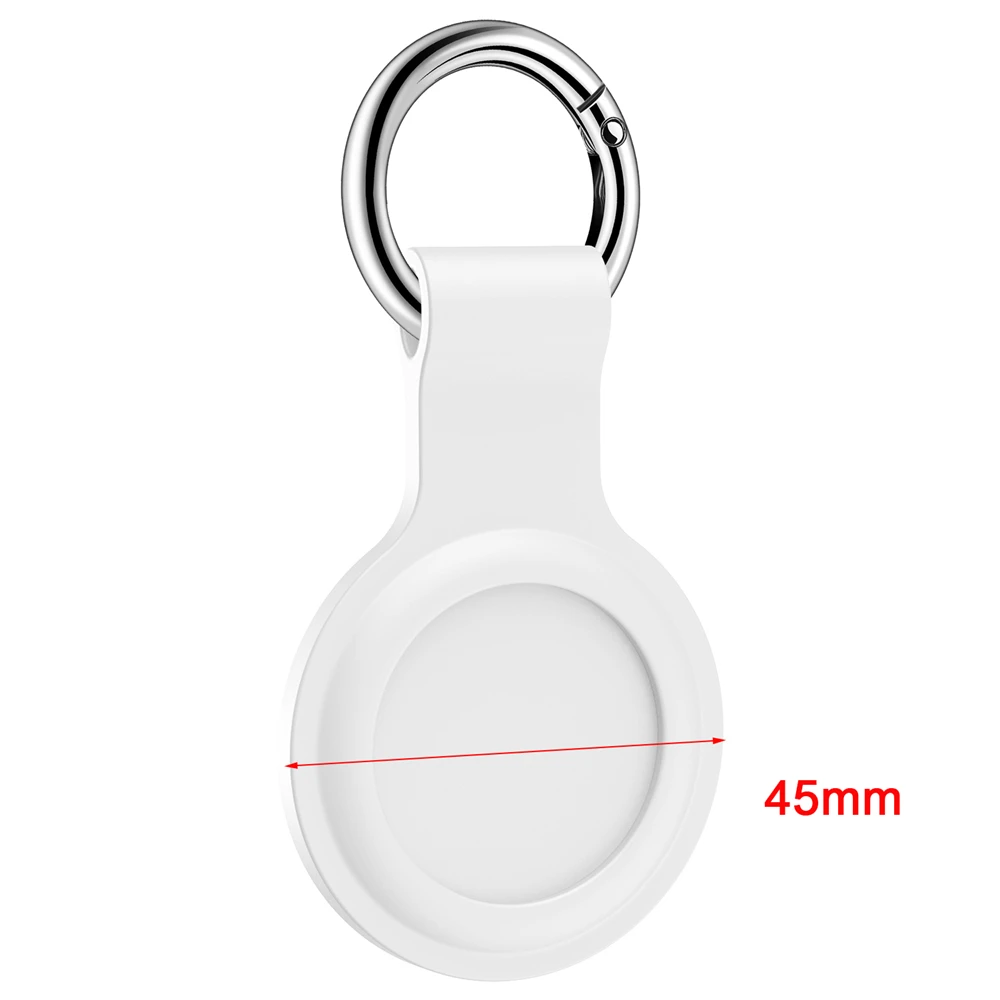 

1PC Protective Case Cover Anti-lost Location Tracker Silicone Shell Sleeve Keychain With Buckle for AirTags