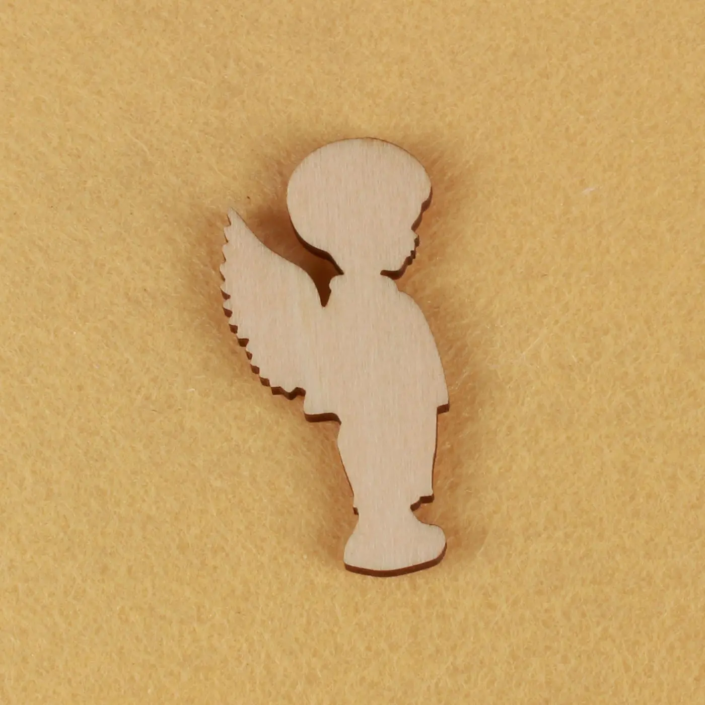 

Angel Boy Art Modeling, mascot laser cut, Christmas decorations, silhouette, blank unpainted, 25 pieces, wooden shape (0586)