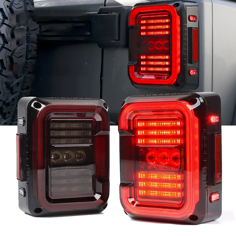 Luz LED trasera para coche, montaje de luz diurna de marcha atrás, para Jeep Wrangler JK JKU 2007-2017, 30W, nuevo diseño
