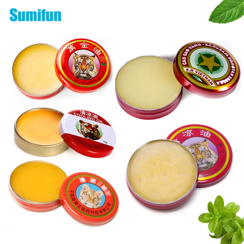 5 типов тигр бальзам для охлаждения масла Многофункциональный мазь рельефная