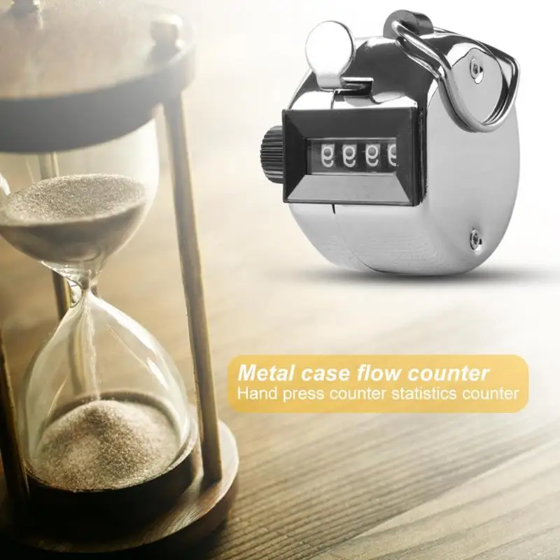 Металлический корпус 4 цифры номер мини ручной счетчик для гольф кликер обучение