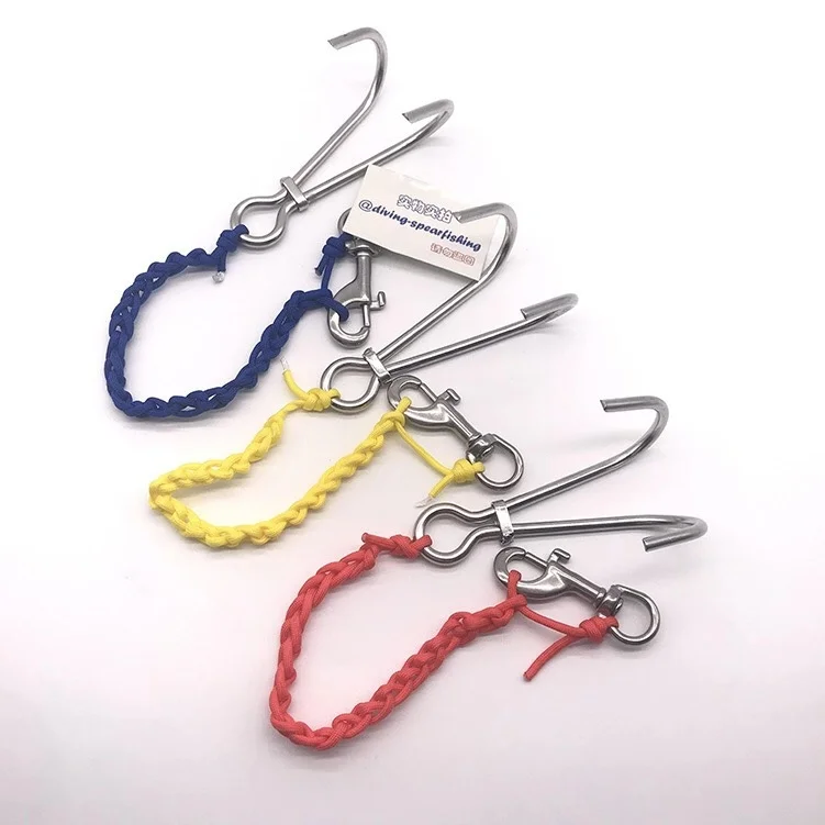 

Deep diving 316 Stainless Steel Double Reef Hook Diving double head hooks diving accessories Stainless steel + nylon rope