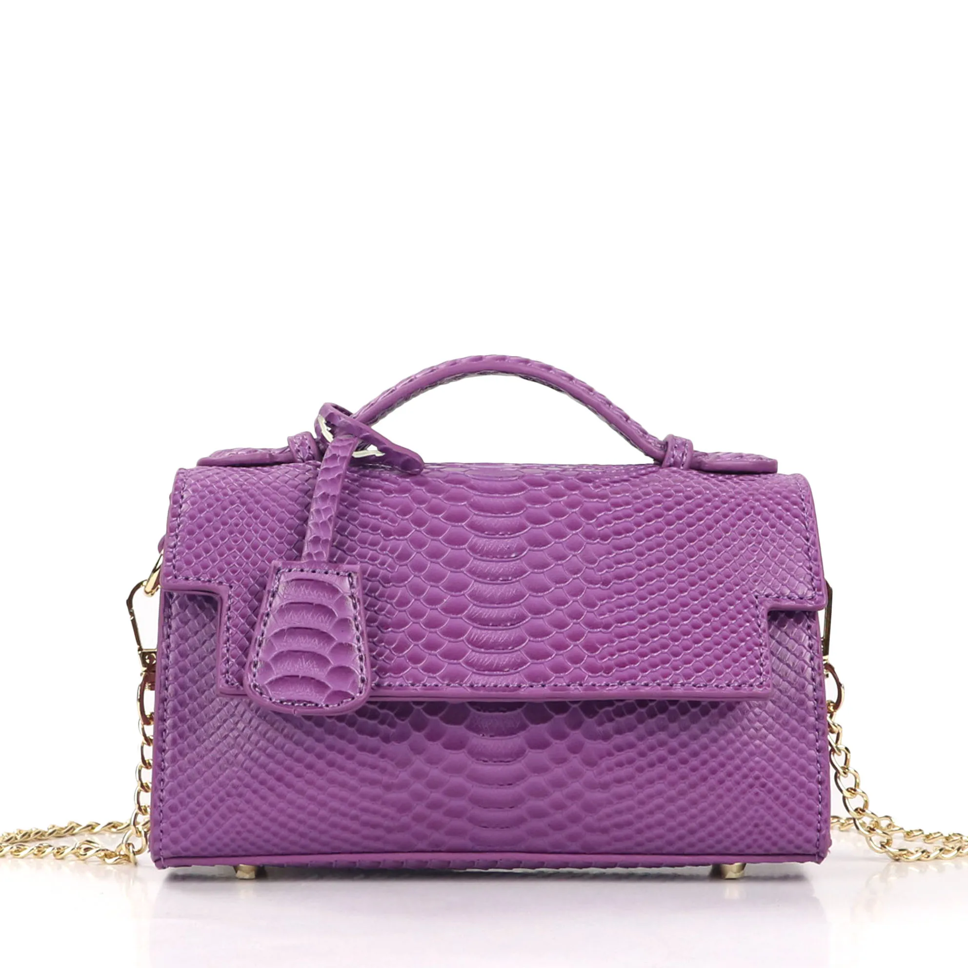 

Hot Sale Ladies Handbags Customized Women Shoulder Bag CHAIN PURSE Design Crossbody Bag Girls Fashion Snake Pattern Pink Handbag