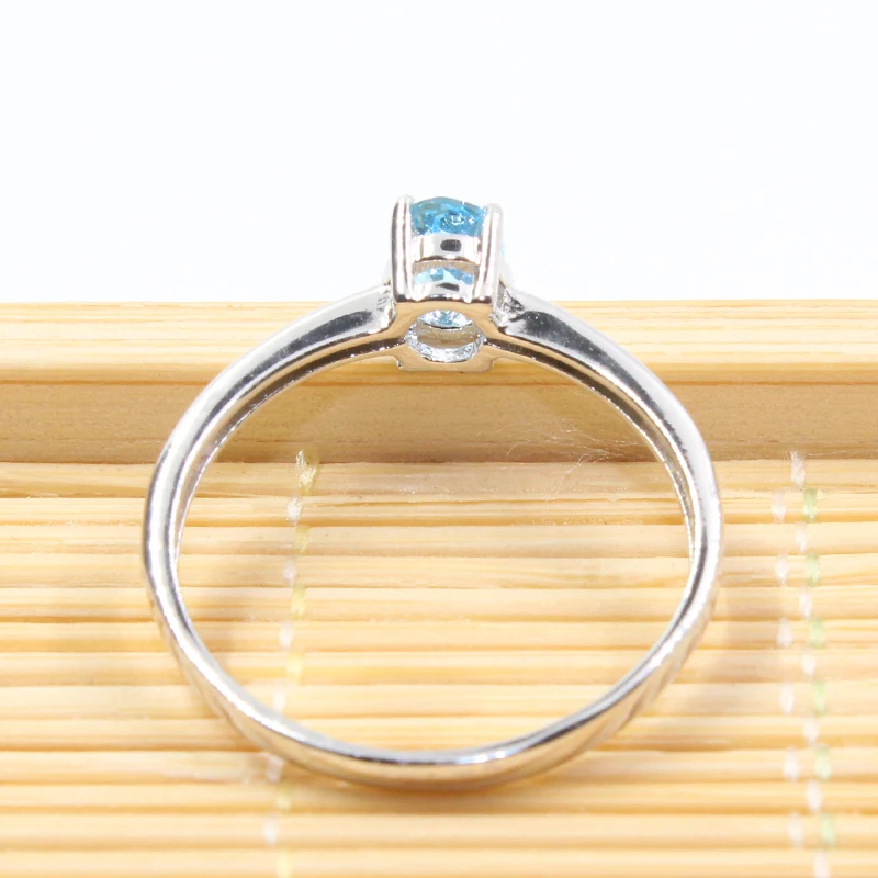 Горячая продажа Гарантия 100% Натуральный топаз модное Кристальное кольцо 925