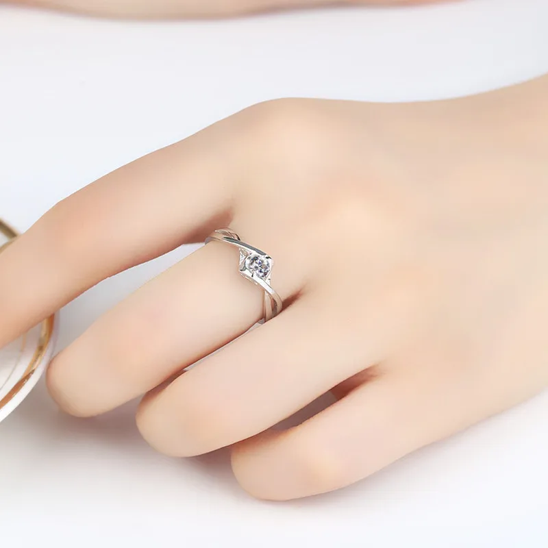 Трендовые посеребренные женские кольца на палец ювелирные изделия милое
