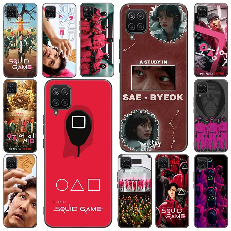 

Squid Game Korea Case For Samsung Galaxy M12 M32 M21 M51 M11 M30S M31S Note 10 Lite 20 Ultra J2 Core J6 J8 2018 J4 Plus Cover