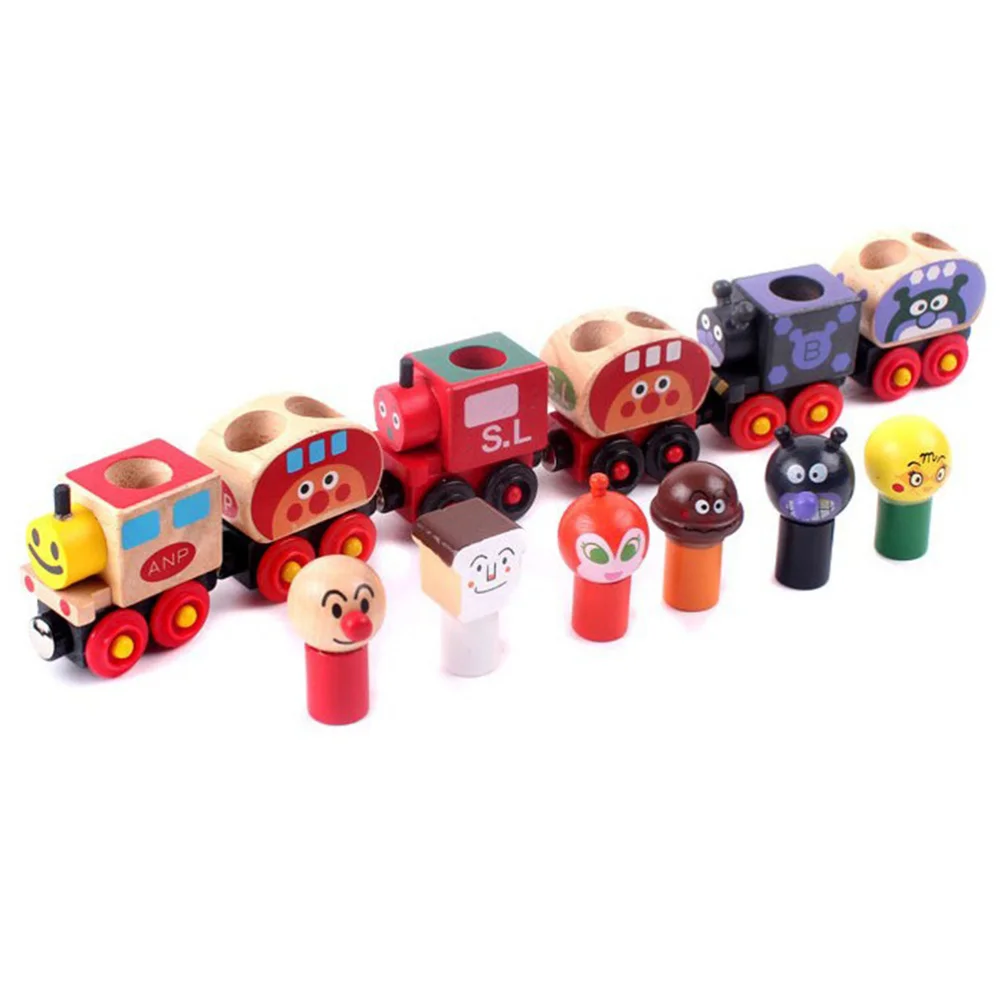 

6pcs Wooden Magnetic Train Educational Developmental Toys for Kids and Toddlers
