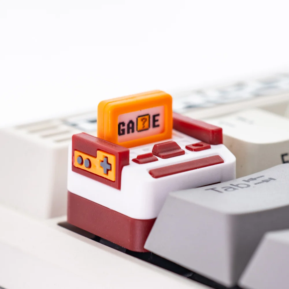 

For Cherry MX Mechanical Keyboard Keycaps Red White Design Vintage Personality Backlit Keycap ESC