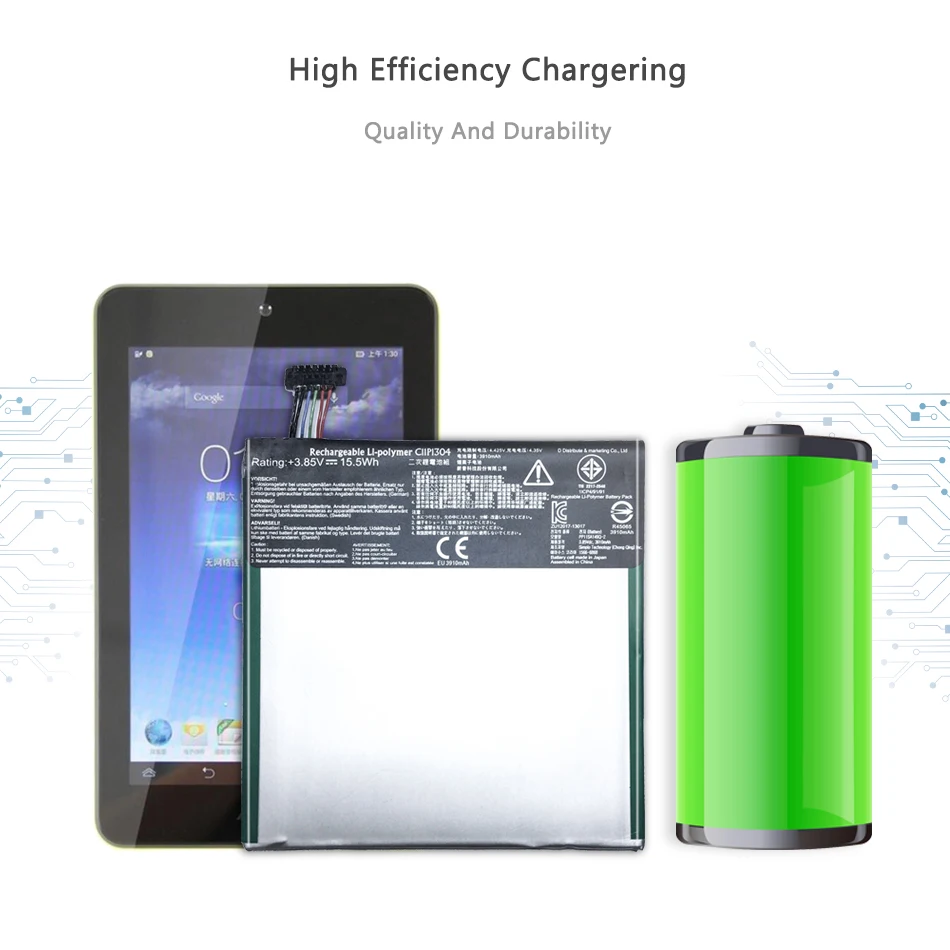 3950 мАч сменный аккумулятор планшетных ПК для Asus MEMO PAD HD 7 ME173X HD7 ME173 K00B C11P1304 батарея батареи